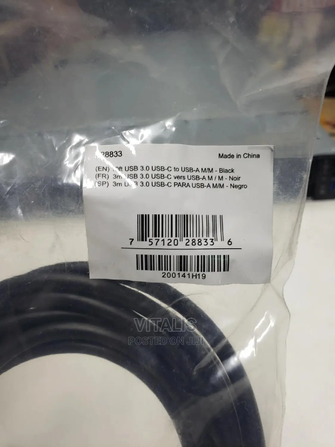 USB 3.0 to Type-C 3m Cable.