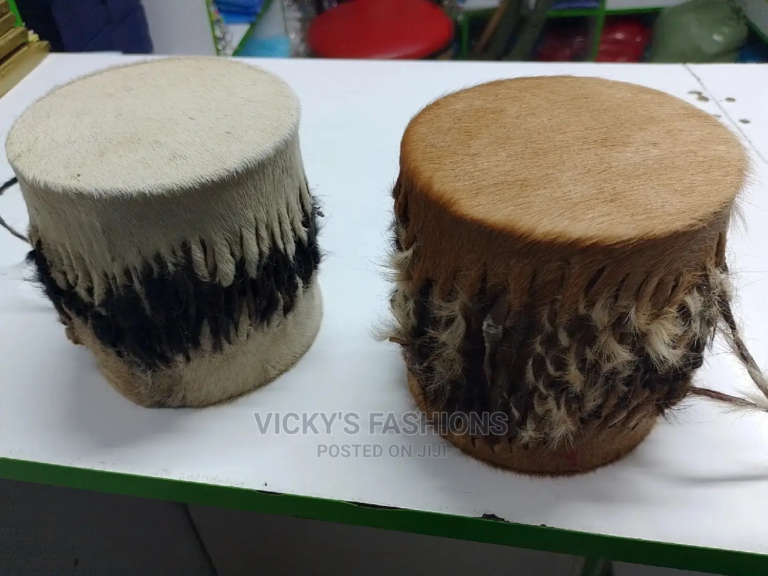 Sisal Skirts, Whisk and Drums