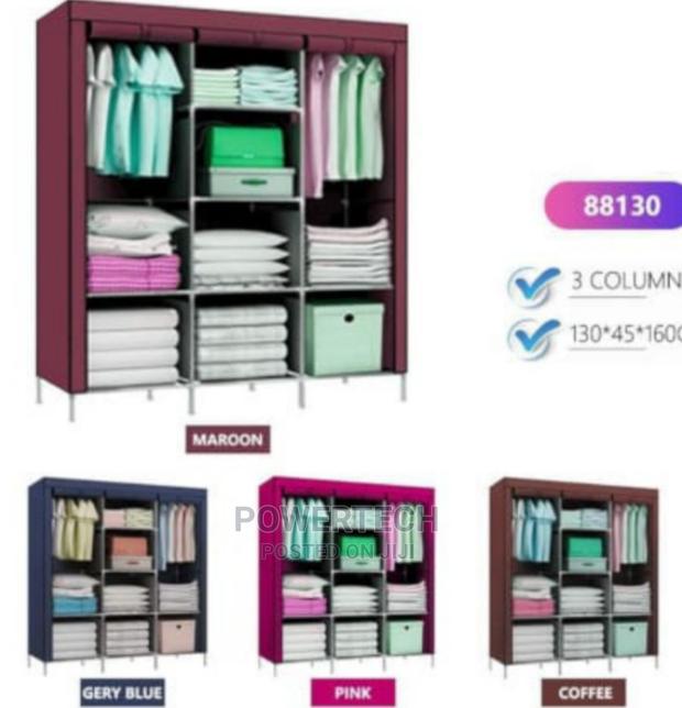 Mettalic 3 Column Wardrobe - main view