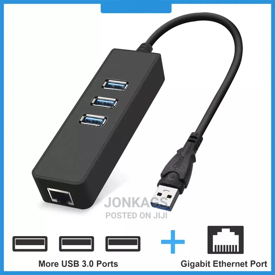 3 USB to Gigabit Ethernet/Lan