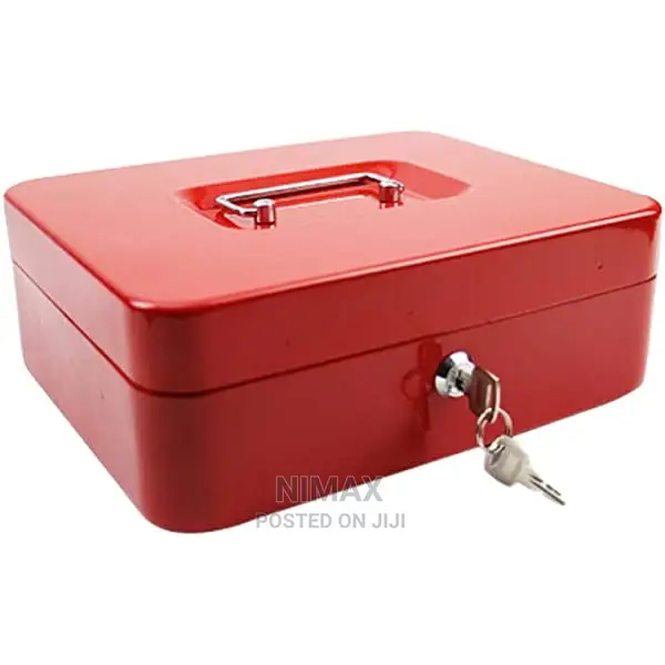 Cash Box With Lock and Key Money Tray