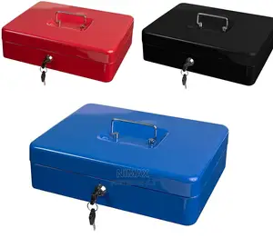 Cash Box With Lock and Key Money Tray