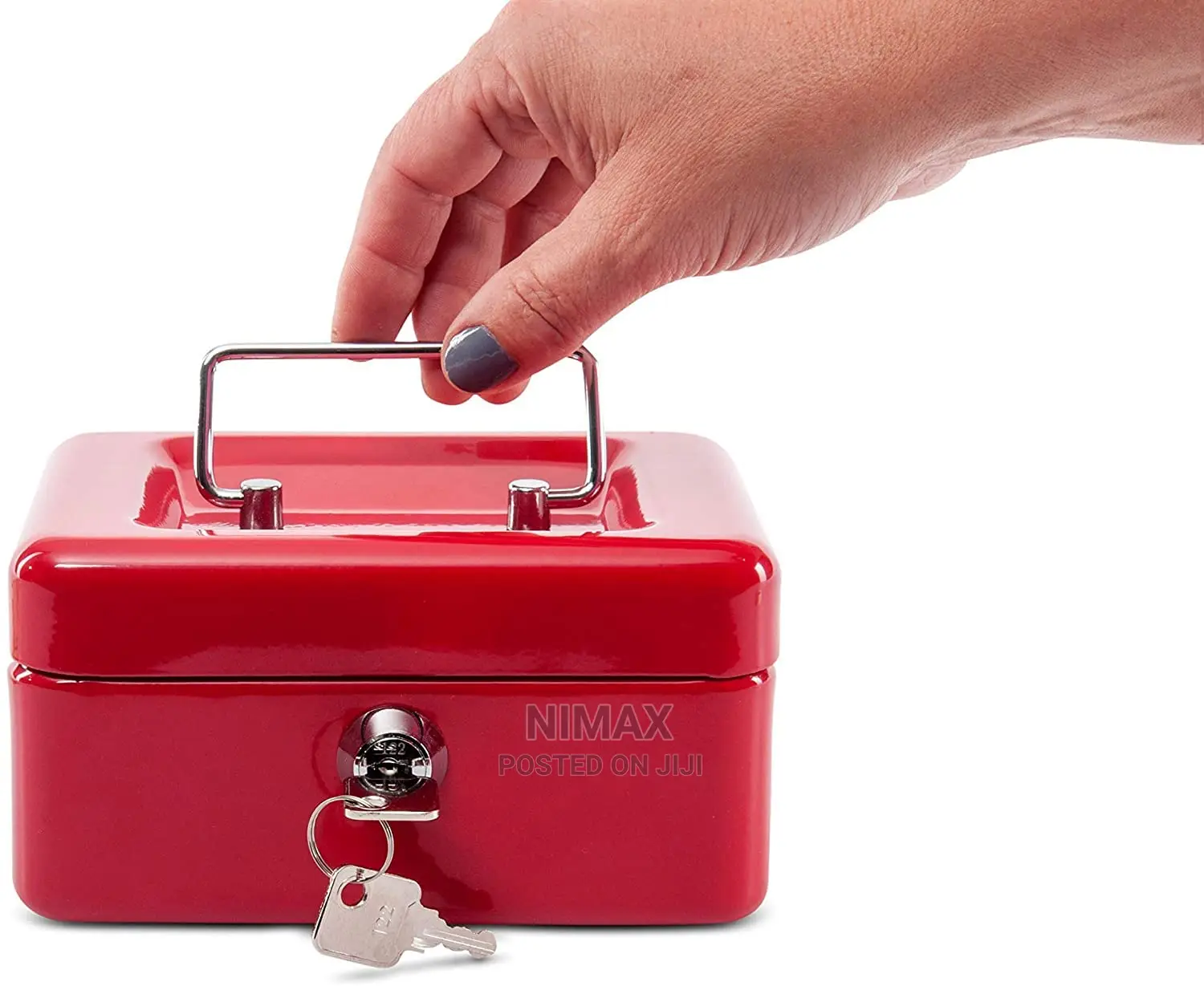 Small Cash Box With Key Lock and Money Slot 6''