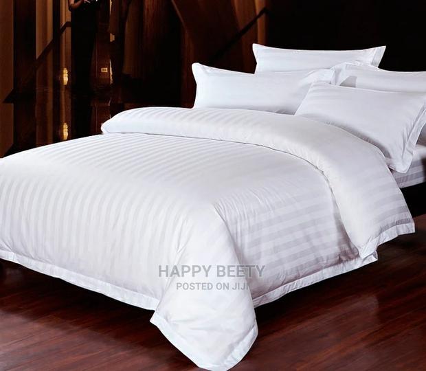 #White Stripped Duvet Cover - main view