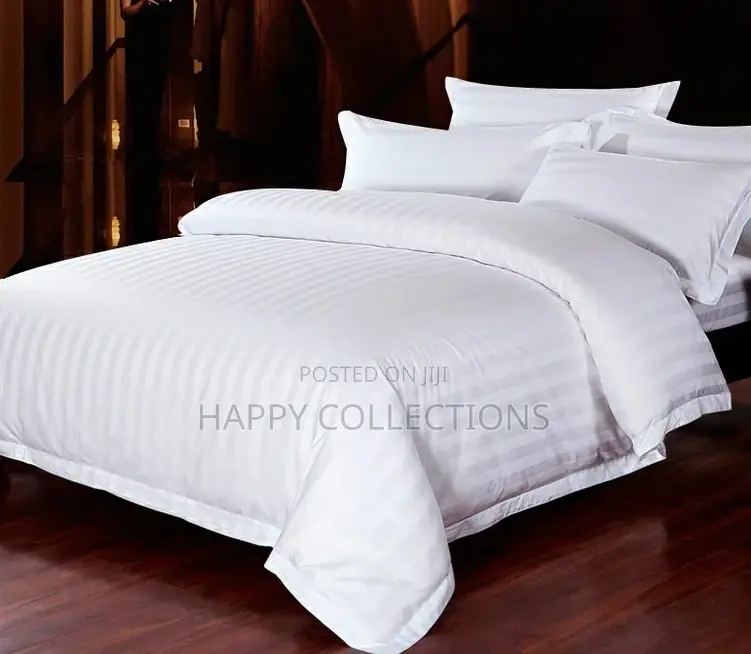#White Stripped Duvet Cover