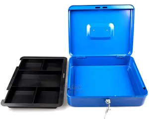 New Metal Cash Box With Key Lock
