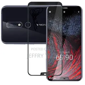 Case for Nokia 6.1 PLUS Full Glue 9D Tempered Glass Protect