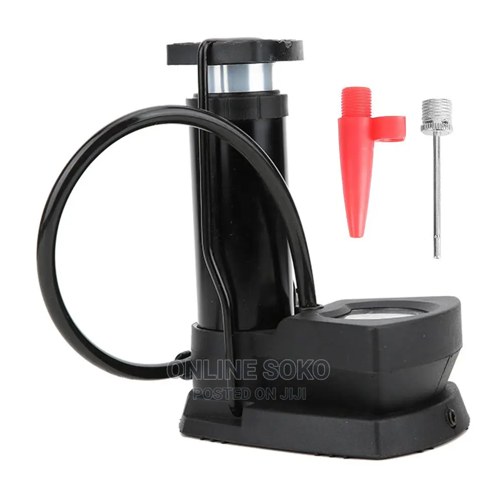 Portable Mini High Pressure Mini Foot Pump - Pressure Gauge