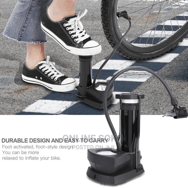 Portable Mini High Pressure Mini Foot Pump - Pressure Gauge - thumbnail 4