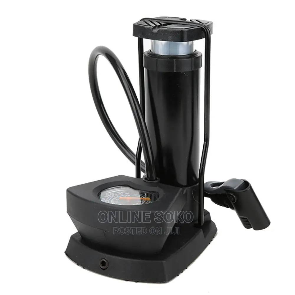 Portable Mini High Pressure Mini Foot Pump - Pressure Gauge
