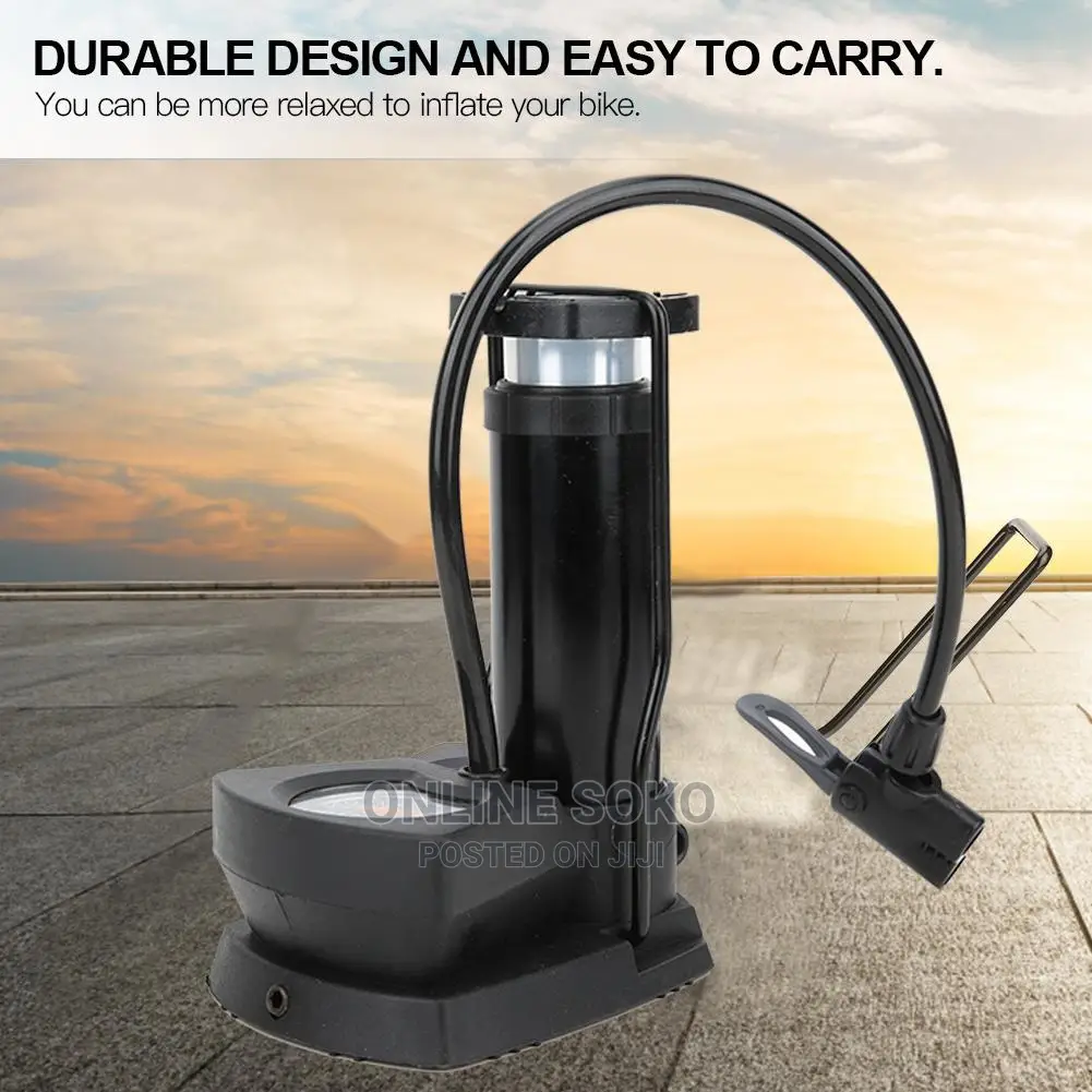 Portable Mini High Pressure Mini Foot Pump - Pressure Gauge