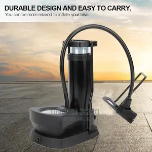 Portable Mini High Pressure Mini Foot Pump - Pressure Gauge
