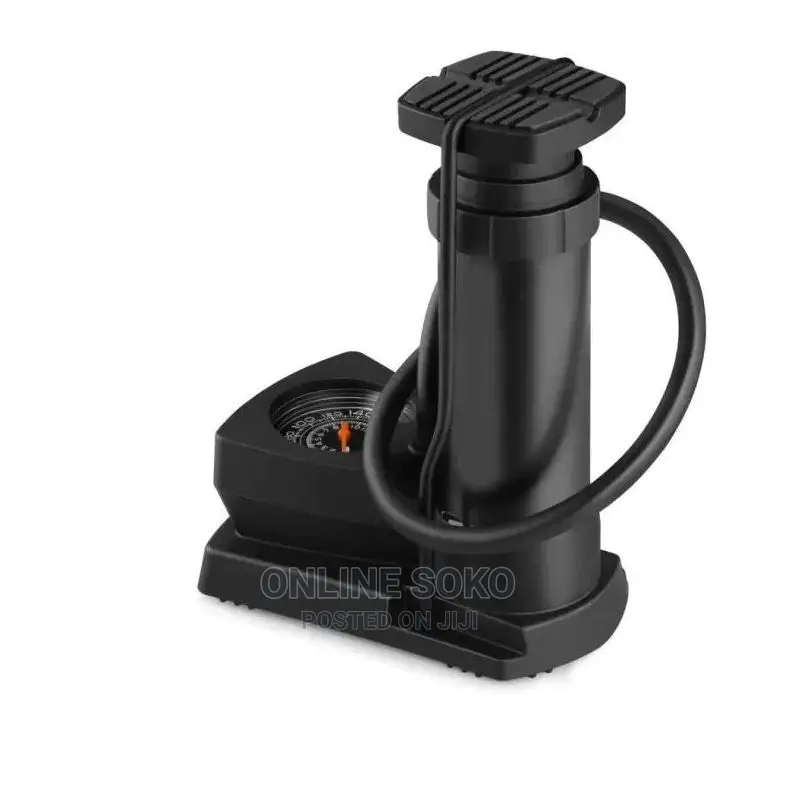 Portable Mini High Pressure Mini Foot Pump - Pressure Gauge