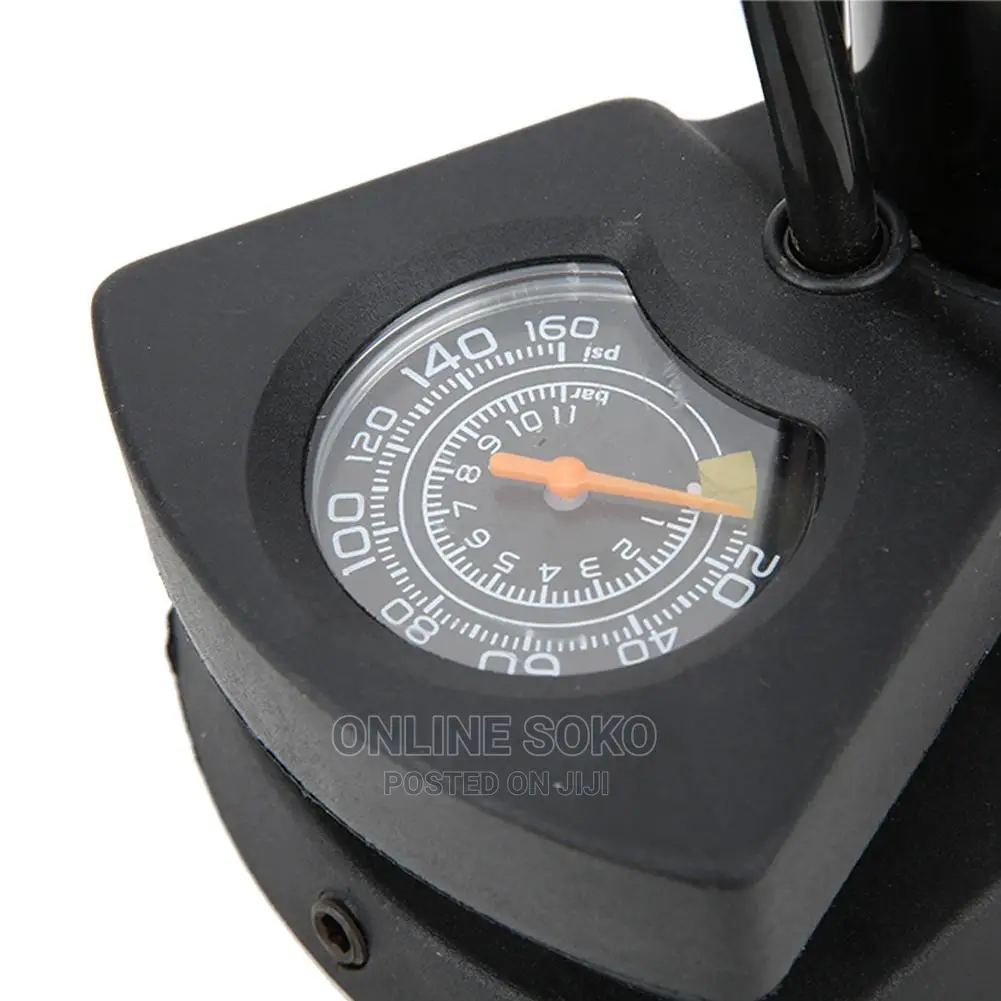 Portable Mini High Pressure Mini Foot Pump - Pressure Gauge