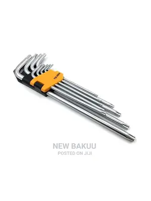 Tolsen 9pcs Torx Extra-Long Arm Hex Key Set 20057