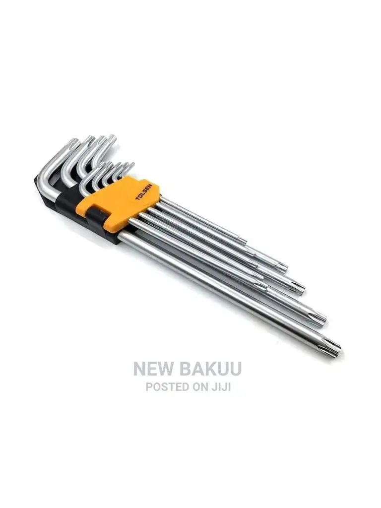 Tolsen 9pcs Torx Extra-Long Arm Hex Key Set 20057