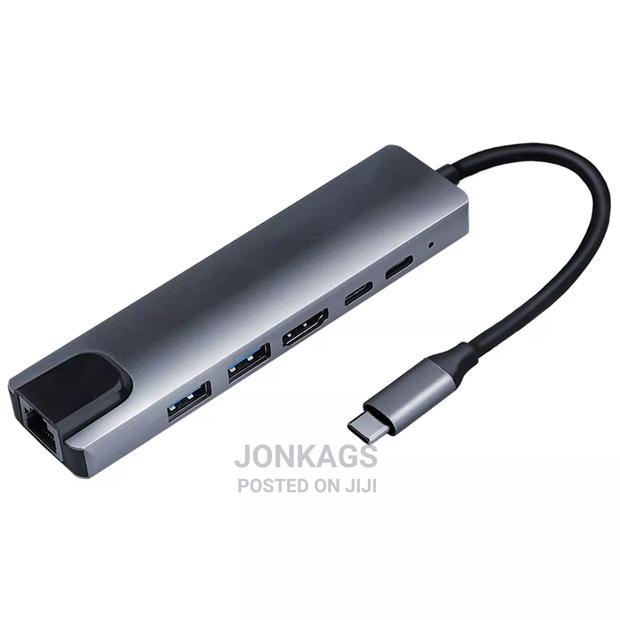 Type C 8 in 1:HDMI + PD +USB3.0*1+Usb2.0*1+TF+SD+USB C+RJ45 - thumbnail 5