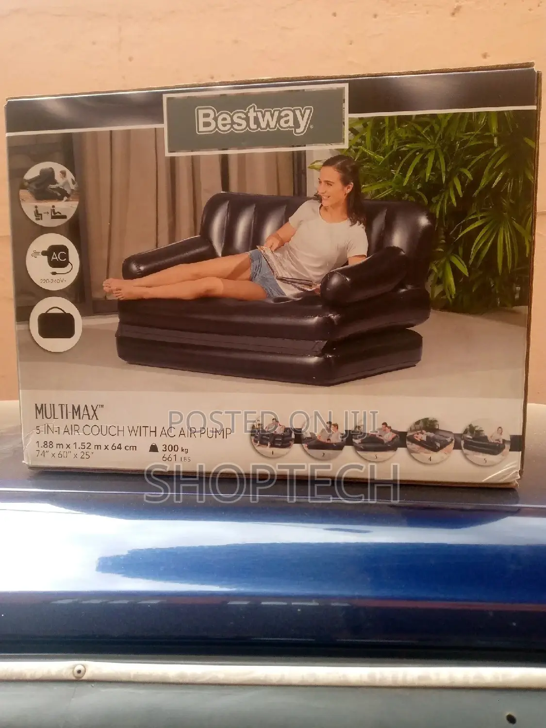 Bestway Inflatable 5in1 Pullout Multifunctional Sofa Bed.