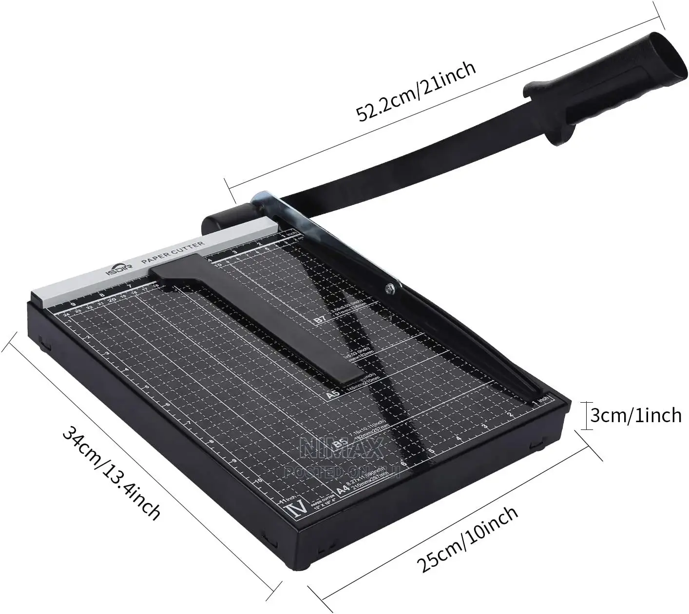 Dual Paper Guide Bars, Professional Paper Cutter