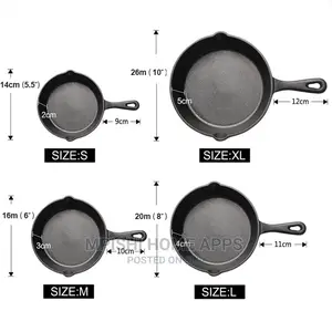 Cast Iron Skillet 14-26cm