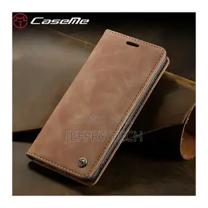 Caseme Leather Flip Case for Oppo A54 With Pockets