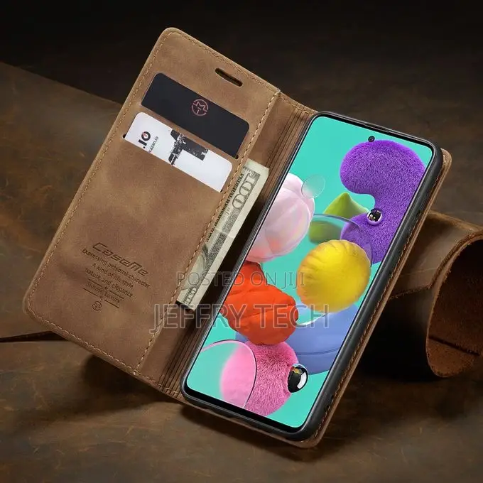 Caseme Leather Flip Case for Oppo A54 With Pockets