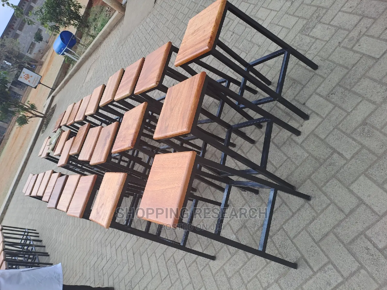 Laboratory Stools With Mahogany Top-Very Quality
