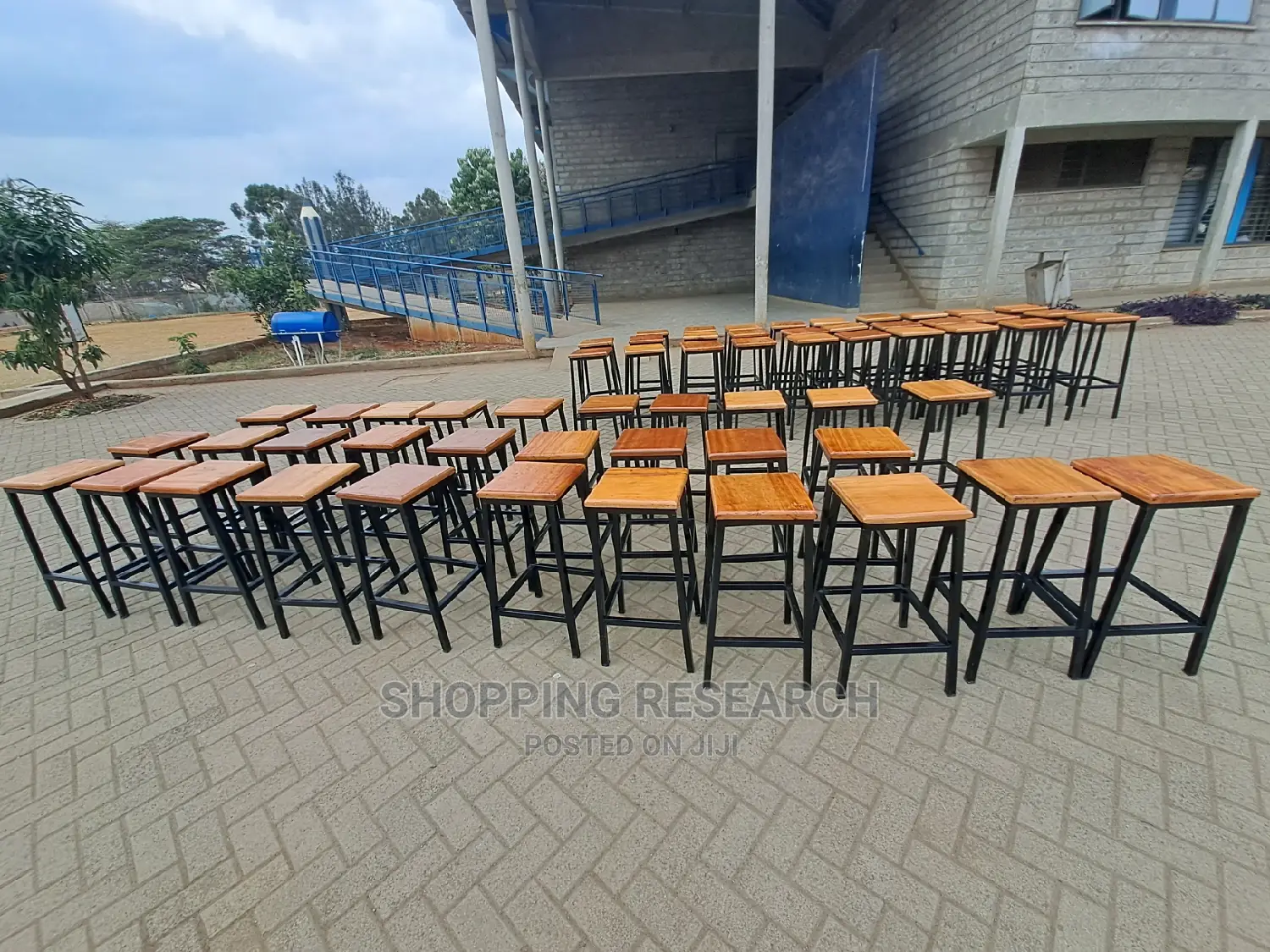 Laboratory Stools With Mahogany Top-Very Quality