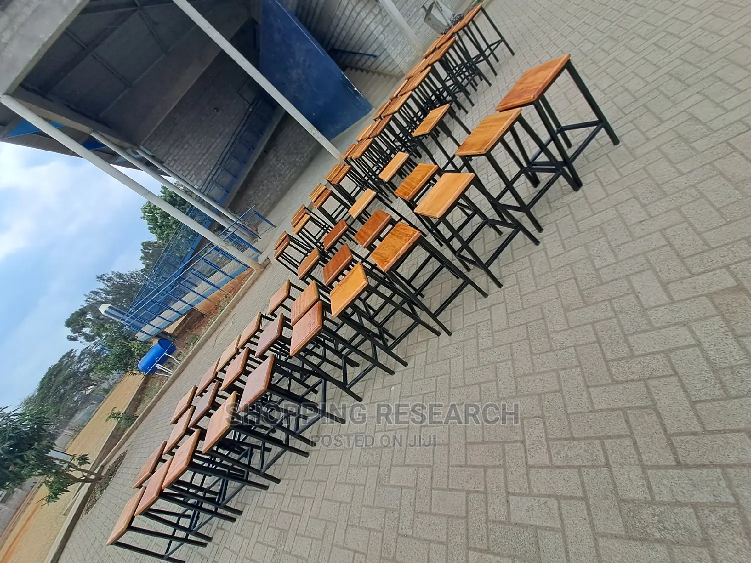 Laboratory Stools With Mahogany Top-Very Quality