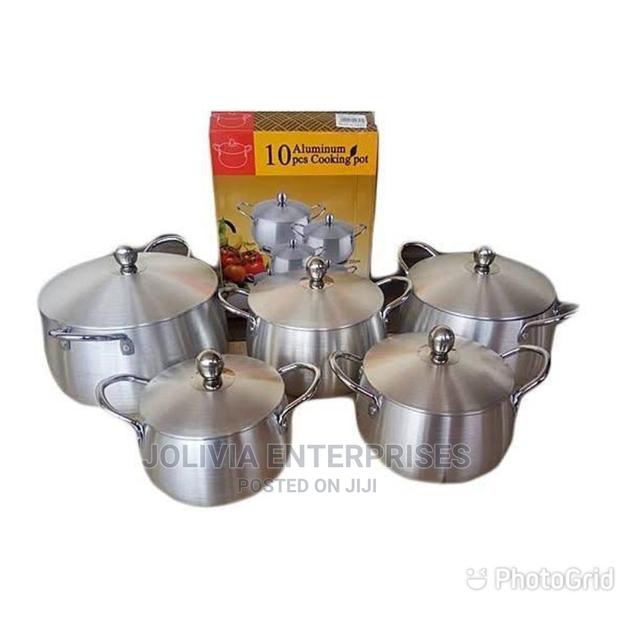 Aluminum Cooking Pot 10 Pieces
