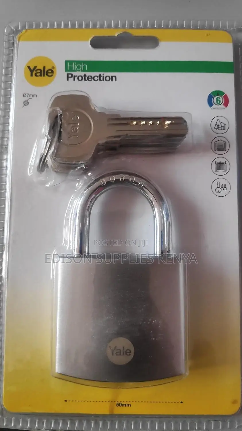 Yale Padlock HIGH Protection Heavy Duty Padlock - 5 Keys