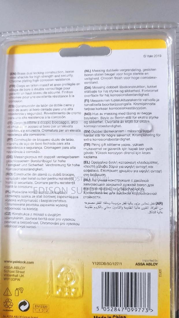 Yale Padlock HIGH Protection Heavy Duty Padlock - 5 Keys - thumbnail 2