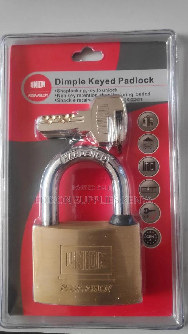 UNION Padlock Maximum Protection Dimple Key Padlock - 5 Keys