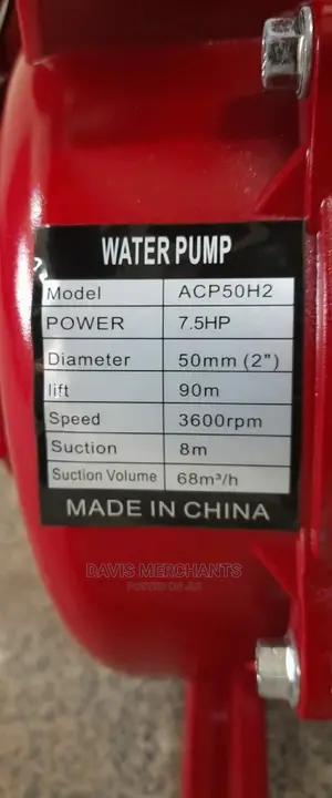 Water Pump 7.5hp High Pressure Double Impeller Engine