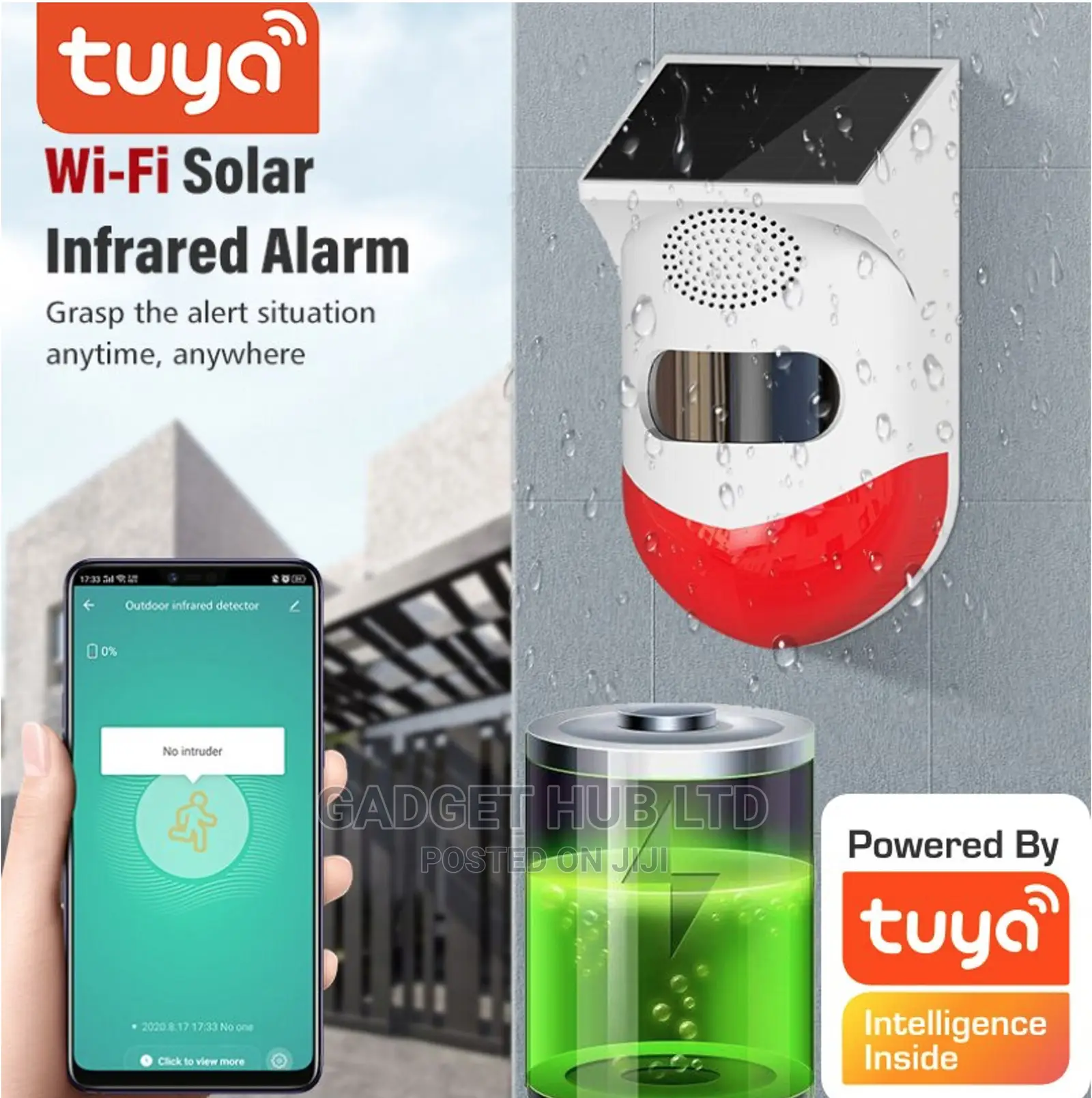 Solar Alarm Solar Wifi Alarm Solar Siren - Tuya Smart Home