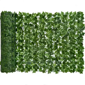 Leafy Faux Privacy Fence