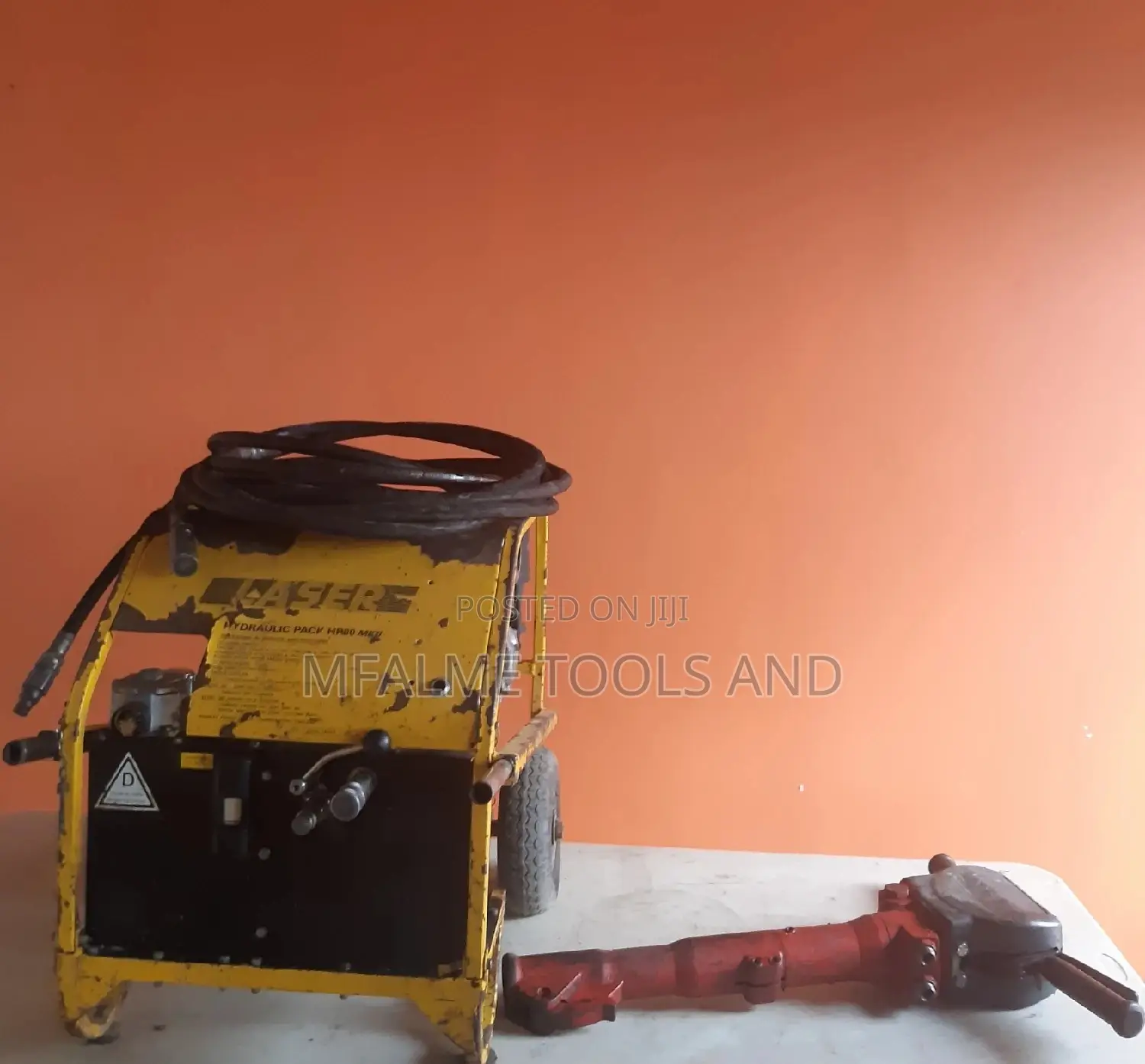 Hydraulic Breaker Laser Petrol Concrete Power Pack Ex-Uk