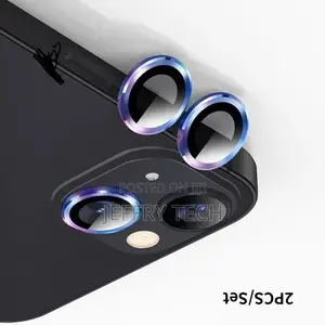 Tempered Glass Camera Lens Cover Film Ring for iPhone 13 / 1