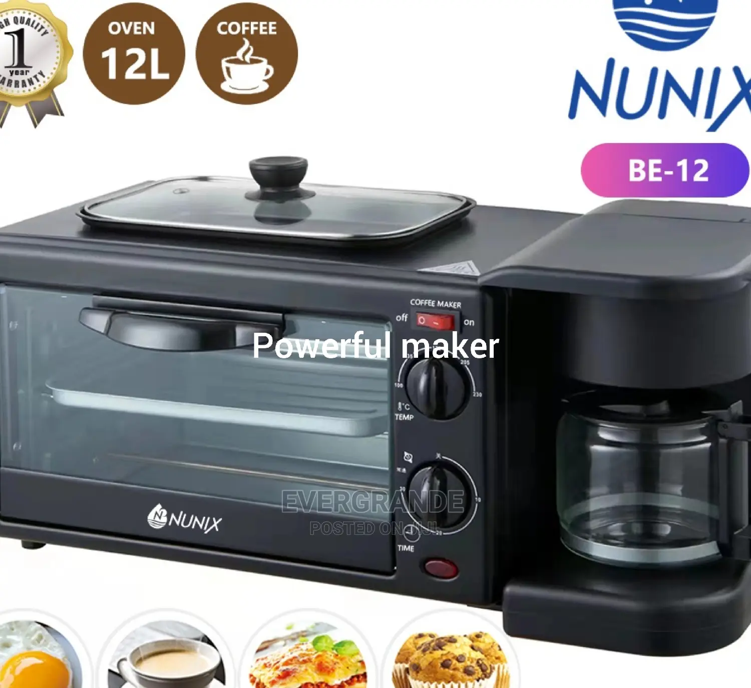 12 Litres Breakfast Maker Nunix
