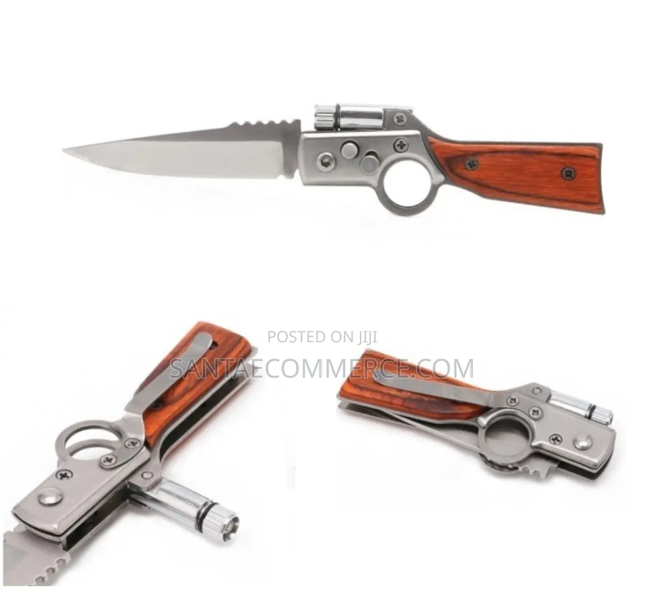 Foldable Camping Safety Tool With Flashlight Torch