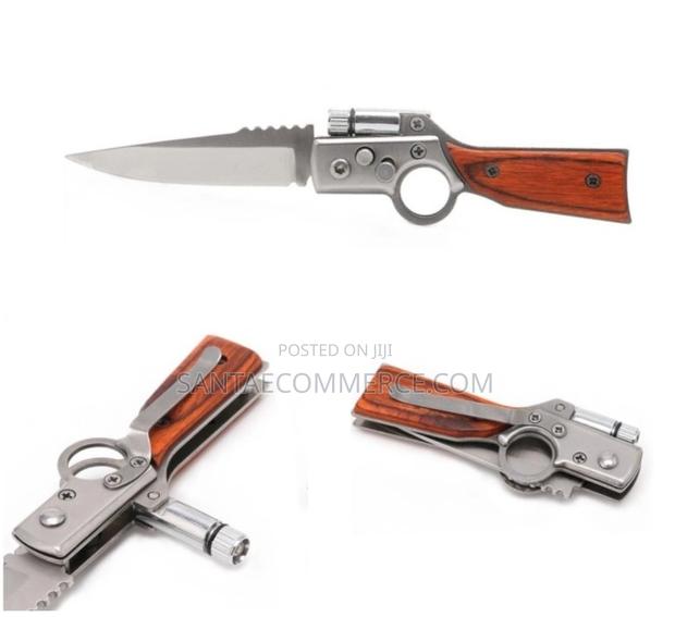 Foldable Camping Safety Tool With Flashlight Torch