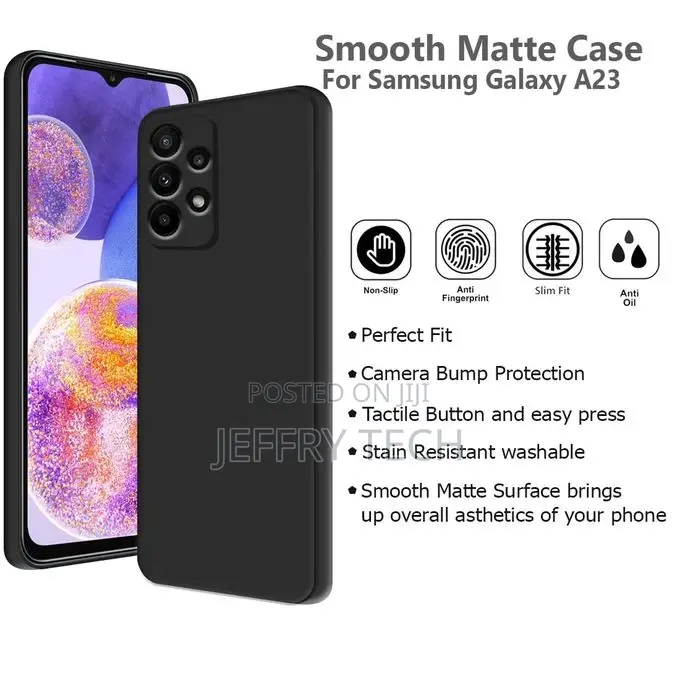 Samsung Galaxy A23 Soft Silicon Protective Back Cover With C
