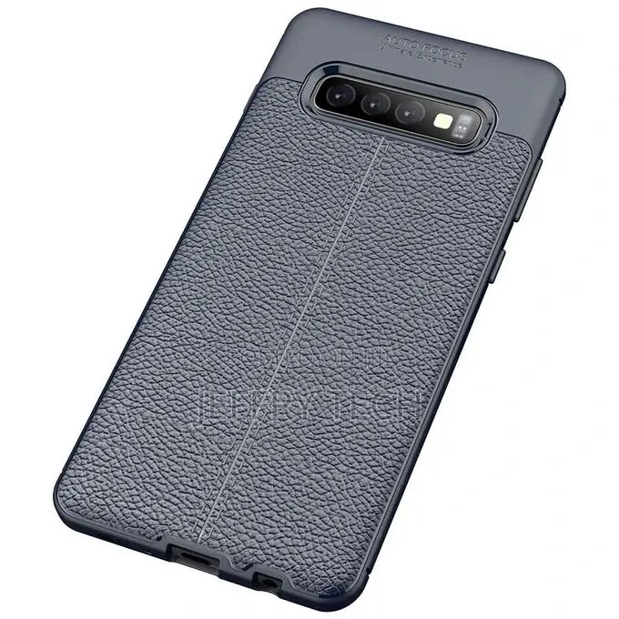 Galaxy S10 Plus Case, Litchi Skin Anti-Slip Resilient TPU U