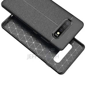 Galaxy S10 Plus Case, Litchi Skin Anti-Slip Resilient TPU U