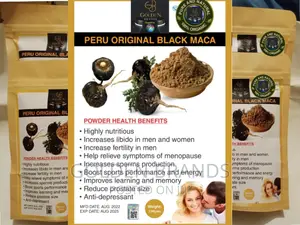 Libido High Booster Black Maca Powder Natural Roots Extracts