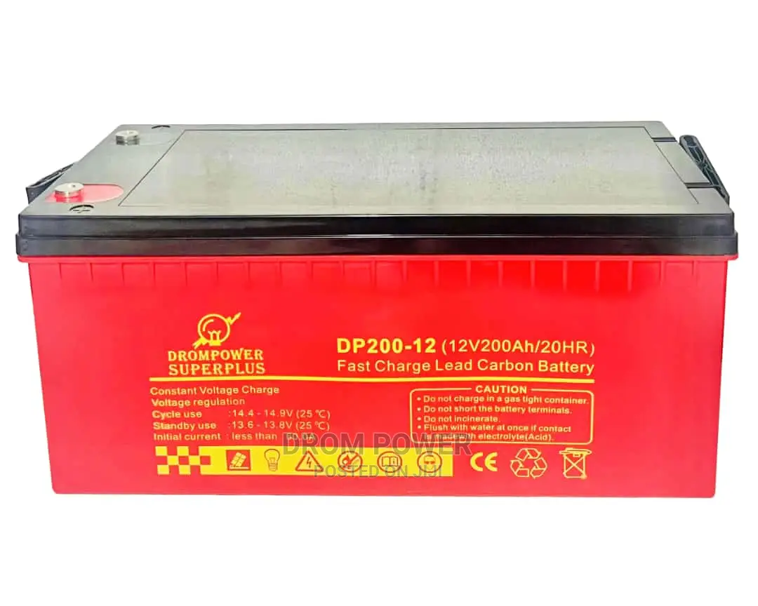12v 200ah Drom Lead Carbon Battery