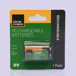 Drom Rechargable 9V Batteries