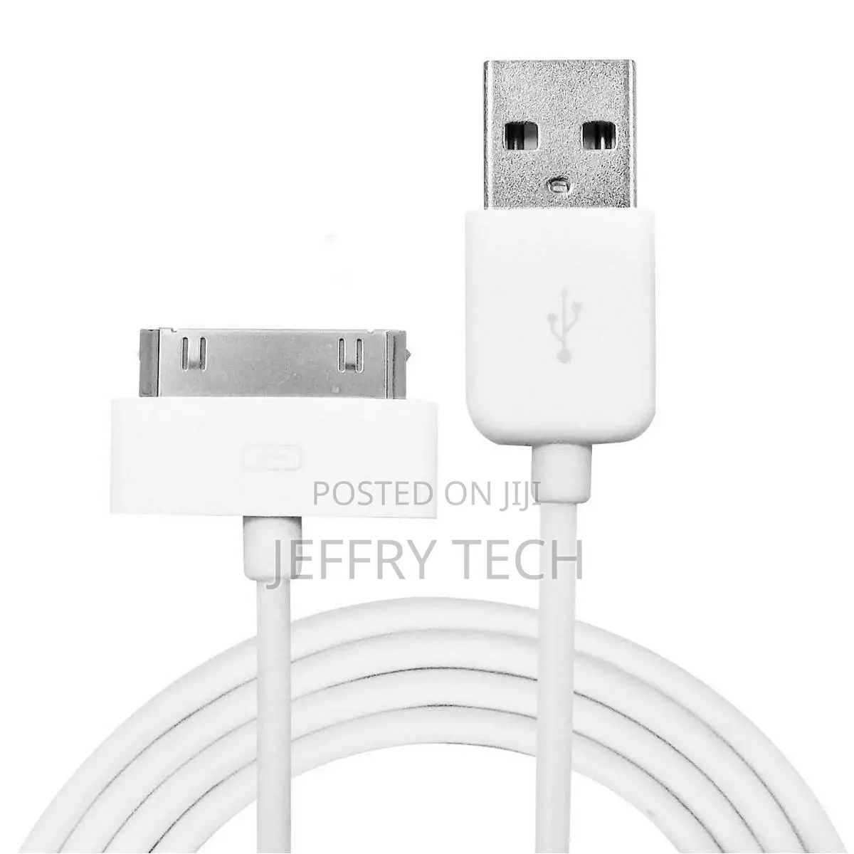 1 Meter Fast Charging + Data Cable for iPhone 4 - White