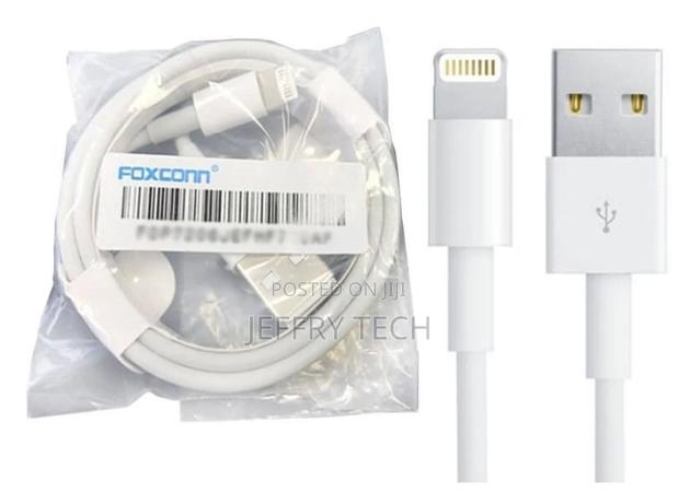 1 Meter Fast Charging + Data Cable for iPhone 4 - White - thumbnail 3