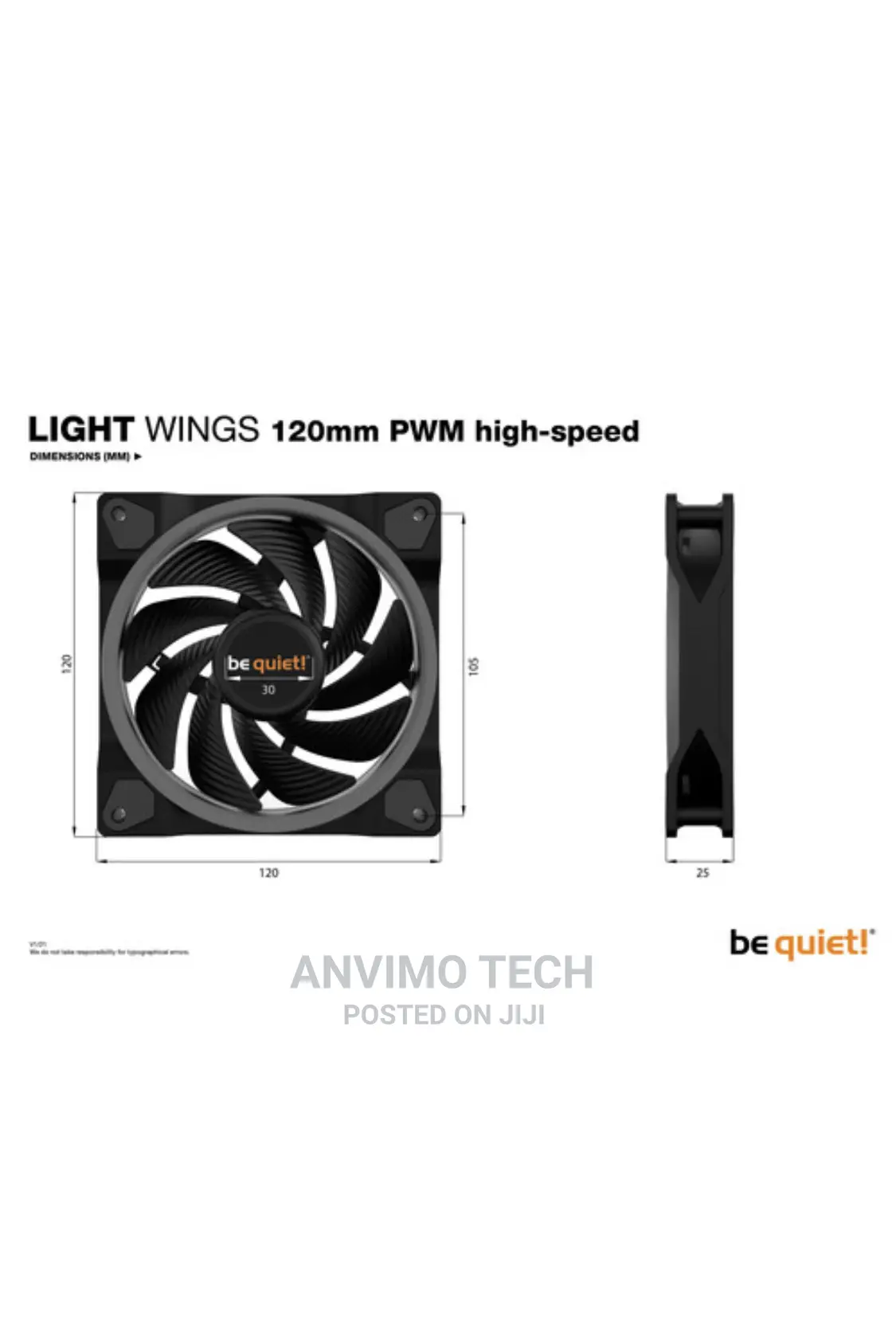 Be Quiet! Light Wings ARGB Cooling Fan (3-pack)